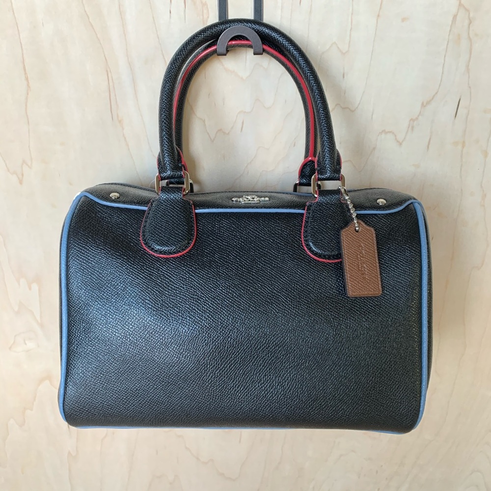 🛍SOLD🛍 COACH BLACK MINI BENNETT SATCHEL WITH EDGEPAINT - Picture 6 of 16